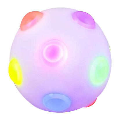 #ad Flashing Bouncing Ball Puppy Jumping LED Light Toy Kids Activation Dog Pet Toy $12.18