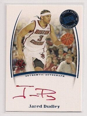 #ad 2007 JARED DUDLEY PRESS PASS LEGENDS ROOKIE *RED INK* AUTO BOSTON COLLEGE EAGLES $20.00