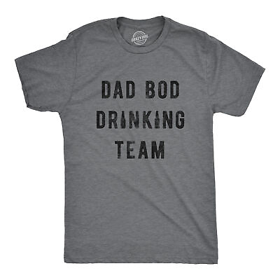 #ad Mens Dad Bod Drinking Team Tshirt Funny Fathers Day Beer Graphic Novelty Tee $9.50