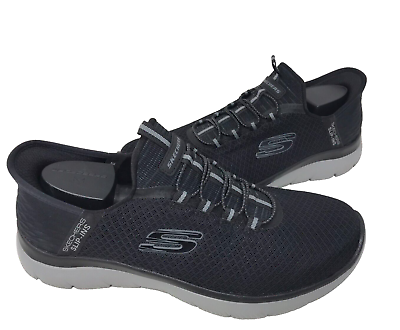#ad Skechers Men#x27;s Slip ins Summits High Range Blk Gry Slip On Sneakers Size:9.5 80L $52.50