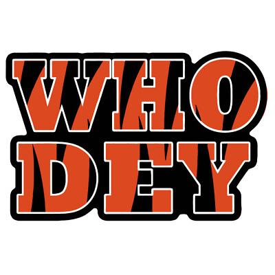 #ad Cincinnati Bengals quot;Who Deyquot; Decal Vinyl $4.39