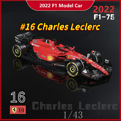 #ad Bburago 1:43 2022 Ferrari F1 75 F1 #16 Leclerc Diecast Toy Model Car Collection $14.24