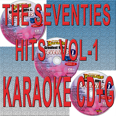#ad THE SEVENTIES Chartbuster Vol 5015 KARAOKE 3 CDG NEW DISCS in WHITE SLEEVES $17.99