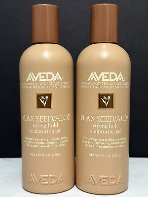 #ad Aveda Flax Seed Aloe Strong Hold Sculpturing Gel 2 PACK 8.45 FL OZ Each $39.95