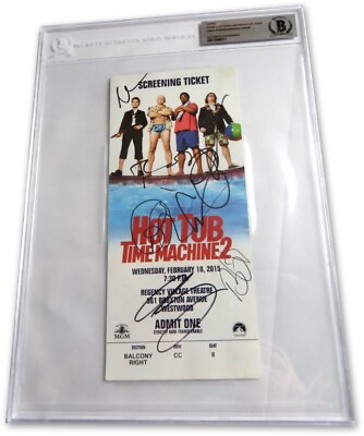 #ad Hot Tub Time Machine 2 Multi Signed Autographed Ticket Scott Corddry Duke BAS $399.99