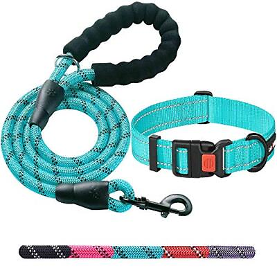 #ad Heavy Duty Dog Leash Comfortable Padded Handle 5 ft Long Dog Leashes for... $15.05
