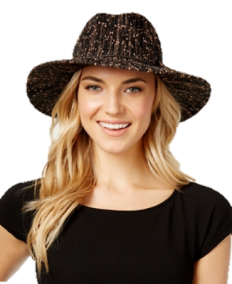 #ad Collection XIIX Pop Slub Packable Panama Hat Black Caps Retail $36.00 $8.96