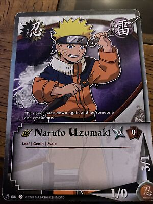 #ad Uncommon Naruto Uzumaki 001 $3.00