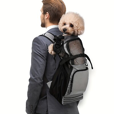 #ad Pet Dog Carrier Backpack Puppy Carrier Front Pack For Small Medium Dogs $33.99