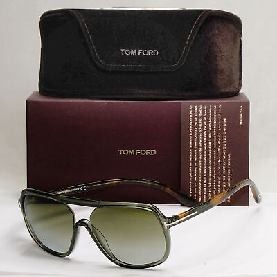 #ad Tom Ford Sunglasses Robert Square Green Gradient Brown FT0442 TF 442 96B 070224 GBP 185.00