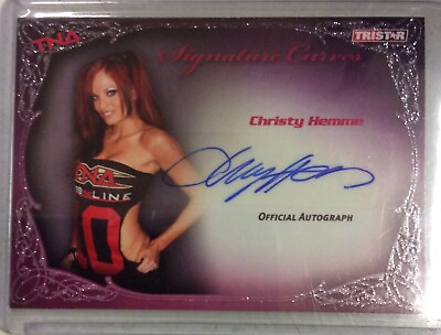 #ad 2009 TriStar TNA Knockouts Christy Hemme Signature Curves Autograph $10.00