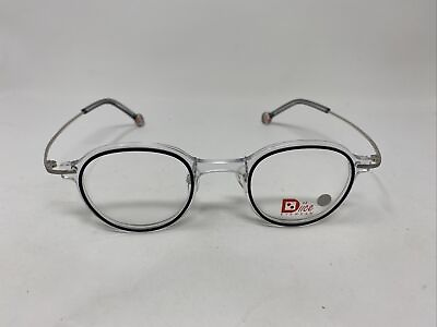 #ad DIICE EYEWEAR HIGH STAKES C3 43 24 150 CLEAR BLACK SILVER WRAP ROUND P98 $155.62