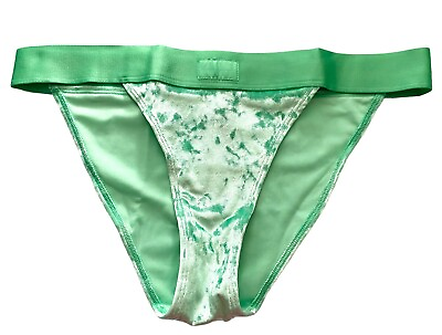 #ad PINK Victorias Secret Nwt Green Velvet String Sexy Bikini Panty $12.50