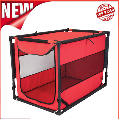 #ad Large Portable Dog Kennel Pets Cages Crates Indoor Outdoor Folding Lightweight $37.97
