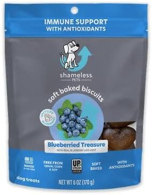 Soft Baked Dog Treats Blueberried Treasure Natural amp; Healthy Dog Chews with M $15.99