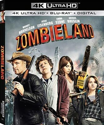 #ad New Zombieland 4K Blu ray Digital NEW FREE SHIPPING $12.98