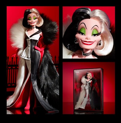 #ad Disney Darkness Descends Cruella De Vil Doll Mattel Creations Exclusive PRESALE $179.99
