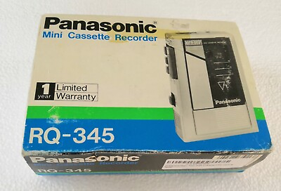 #ad PANASONIC RQ 345 CASSETTE Auto Stop Mini One Touch Recorder $136.49
