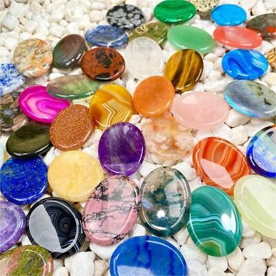 #ad Natural Crystal Worry Stone: Choose Gemstone Crystal Healing Pocket Stone $9.98