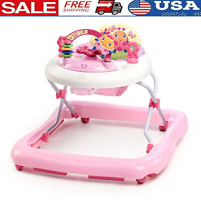 #ad Adjustable Baby Walker Activity Station Lighting Melody Sound Perfect Baby Girl $73.49