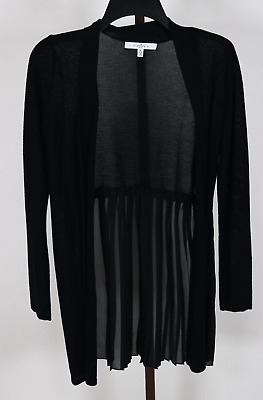 #ad Womens Ladies Black Long Sleeve Cardigan Sweater Size Small $15.99