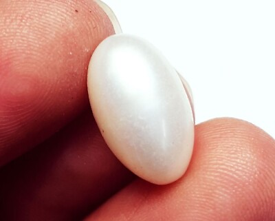 #ad 100% Natural Freshwater Drop White Pearl 6.40 Ct Certified Loose Gemstone $12.83