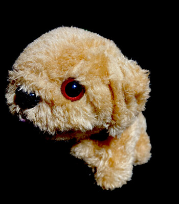 #ad Dog Barking Plush Toy Puppy Tan Battery Operated Approx Fenicalean Brown Eyes $13.33