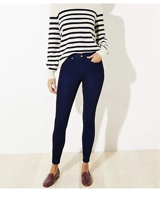 #ad New LOFT Cozy Denim Leggings Jeans Jeggings Size 27 Indigo Navy $18.36