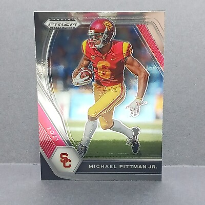 #ad Michael Pittman Jr. 2021 Prizm Draft Picks Football Chrome Card #73 USC Trojans $1.99