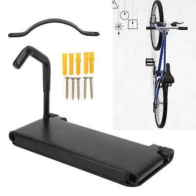 #ad Bike Storage Hook High Carbon Steel Non Slip Wall Mounted 66lb Load Bicycle Rack $37.63