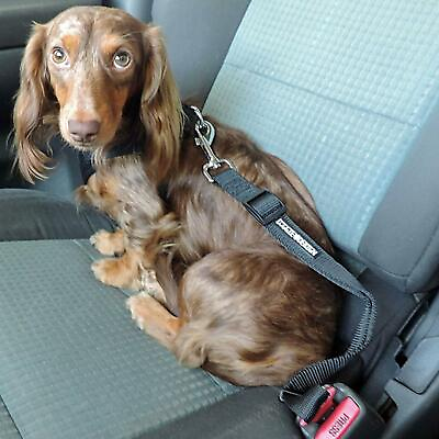 #ad Dog Seat Belt Car Strap Restraint Doggie Design $11.98