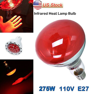 #ad 275W IR Infrared Red Heat Light Therapy Bulb Lamp For Muscle Pain Relief 110V $13.60