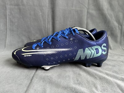 #ad Nike Mercurial Vapor 13 Academy MDS FG Mens Sz 12 Soccer Cleats Blue DAMAGE $30.79