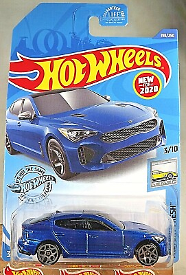 #ad 2020 Hot Wheels #198 Factory Fresh 3 10 2019 KIA STINGER GT Blue w Gray 5Y Spoke $7.30