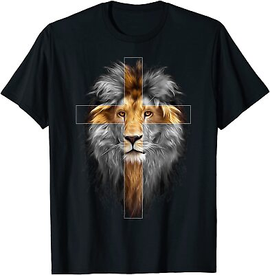 #ad NEW Jesus Lion of Judah T Shirt $22.99