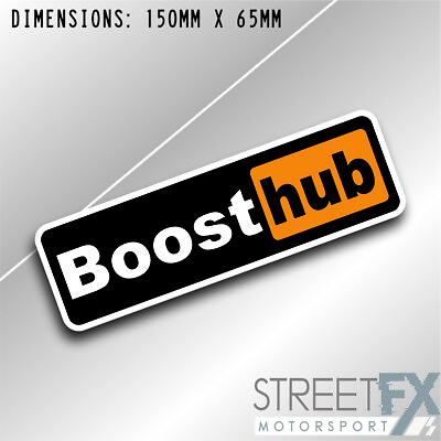 #ad Boost hub Sticker Graphic bumper window jdm v8 car ute aussie vinyl AU $8.00