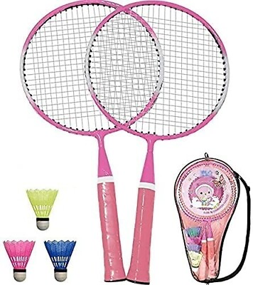 #ad Badminton Racket for Kids Steel Short Handle Badminton Racquets Colour Vary $107.99