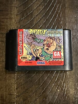 #ad Asterix and the Great Rescue Sega Genesis 1994 Authentic Tested $3.00