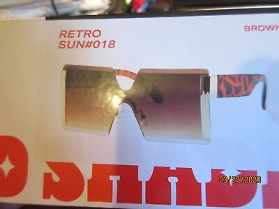 #ad #ad Brand New in Box MAD SHADE Designer Sunglasses Classic Retro SUN S 18 Brown $7.55