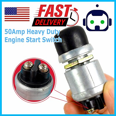 #ad 12 Volt DC Heavy Duty Momentary Push Button 50 Amp Starter Switch $6.95