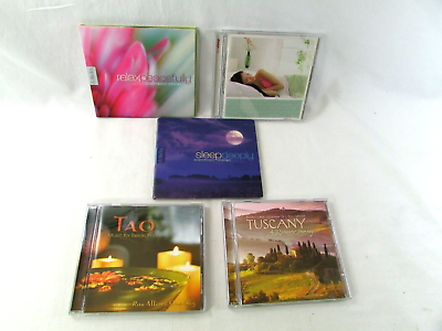 #ad 5 CD Lot Relaxation Meditation Romantic Soothing Sounds Nature Music Cd#x27;s $13.91