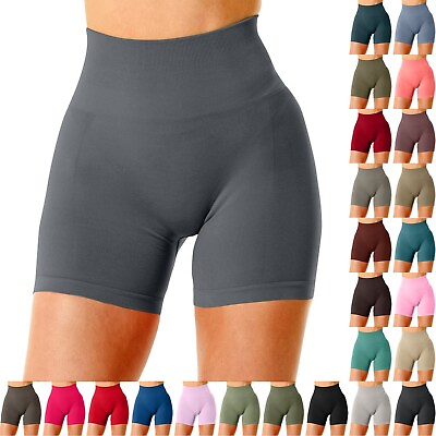 #ad Workout Butt Lifting Shorts For Women High Waisted Seamless Gym Yoga Booty $12.59