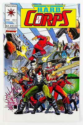 #ad H.A.R.D. Corps #5 1992 Valiant Chop Jam featuring Bloodshot Unread NM $5.00