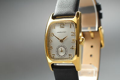 #ad Near MINT Hamilton Boulton 6264 Gold Silver Women#x27;s Quartz Watch From JAPAN $299.90