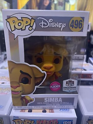 #ad 2023 Disney Simba Lion King Flocked Funko HQ Exclusive POP 496 W Pop Protector $18.00