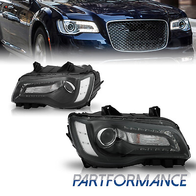 #ad Pair LED DRL Projector Headlights Headlamps For 2015 2023 Chrysler 300 2PCS $264.99