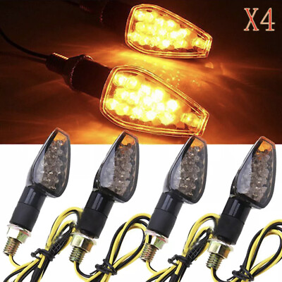 #ad Modified Motorcycle Led Turn Signal Light Long And Short Handle Small Turn $3.18