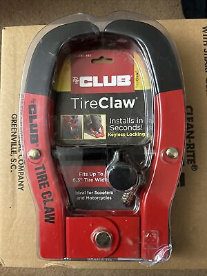 #ad THE CLUB TIRE CLAW X LARGE Motorcycle Fat Tire SECURITY LOCK model 493 New $25.99