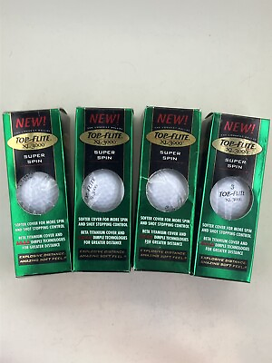 #ad Top Flite Xl 3000 Golf Balls Super Spin 4 sleeves 12 Balls $3.95