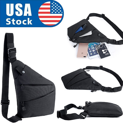 #ad Men#x27;s Cross Body Handbag Chest Bag Shoulder Sling Bag Pack Sport Travel Backpack $12.79